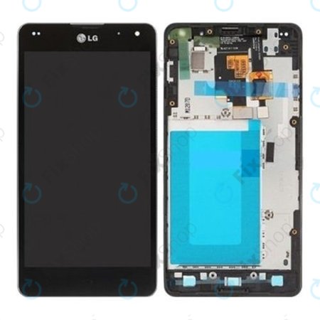 LG Optimus G E975 - LCD Display + Touch Screen + Frame (Black) - ACQ86366901