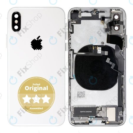 Apple iPhone X - Rear Housing (Silver) Pulled