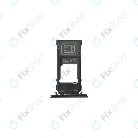 Sony Xperia XZ2 Compact - SIM Tray (Liquid Black) - 1313-0940 Genuine Service Pack