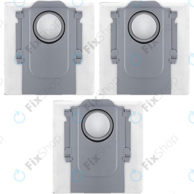 Dust Bag, 3pcs for Xiaomi Roborock Qrevo Curv, Qrevo Edge, S8 MaxV Ultra, S8 Max Ultra, Saros 10, Saros 10R, QV-series