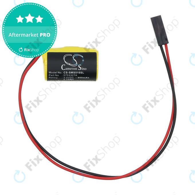 Battery for Siemens Simatic S7-300, 400, 900mAh, Li-MnO2, 3V, 575332TA, HQ