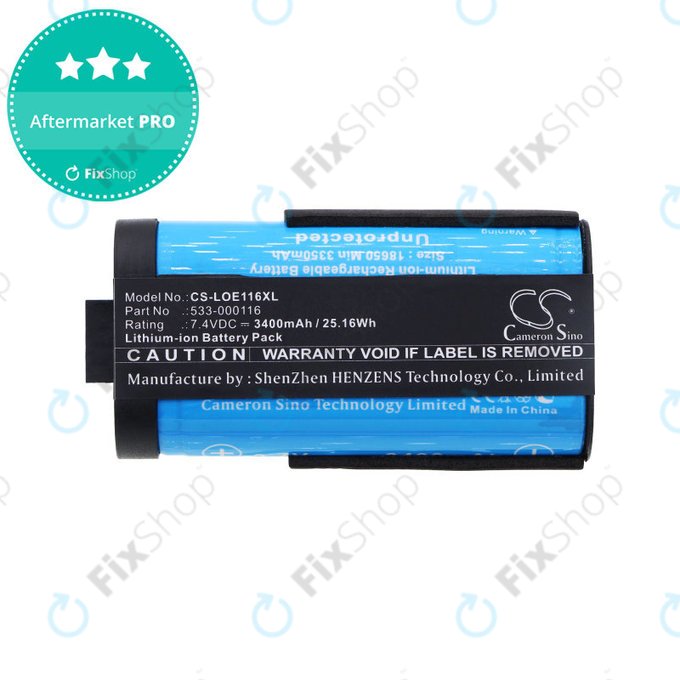 Battery for Logitech UE Megaboom, 3400mAh, Li-Ion, 7.4V, 533-000116, HQ