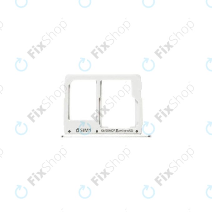 Samsung Galaxy A3 A310F (2016), A5 A510F - SIM/SD Tray (White) - GH98-38665C Genuine Service Pack