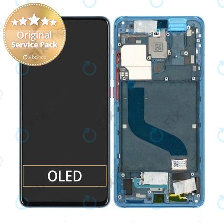 Xiaomi Mi 9T, Mi 9T Pro - LCD Display + Touch Screen + Frame (Glacier Blue) - 561010032033, 561010031033 Genuine Service Pack