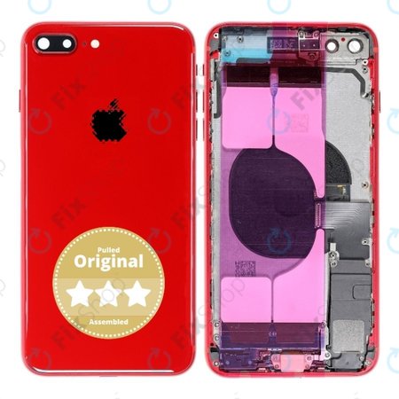 Apple iPhone 8 Plus - Rear Housing (Red) Pulled