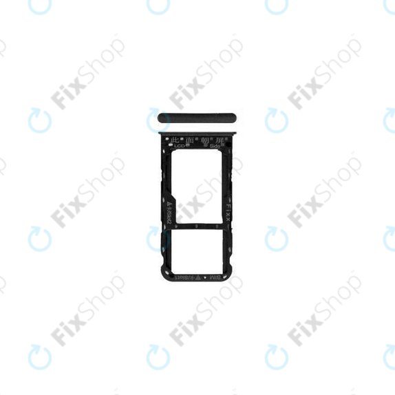 Huawei P Smart FIG-L31 - SIM/SD Tray (Black) - 51661HCM, 51661HCT Genuine Service Pack