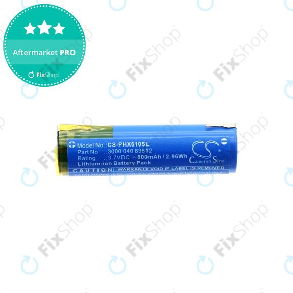 Battery for Oral-B Genius X, Philips HX6100 Series, 800mAh, Li-Ion, 3.7V, 3000 040 83812, HQ
