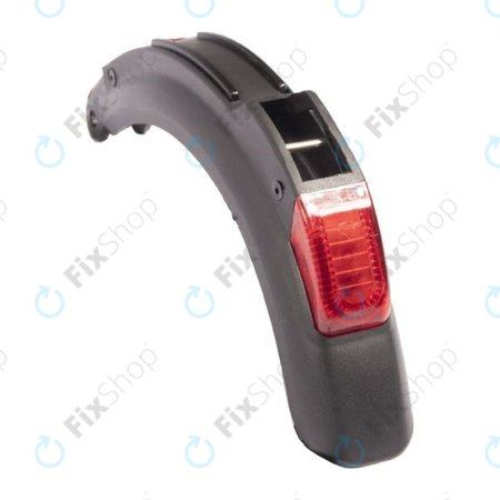 Kugoo S3 - Rear Fender + Light + Connection Cable (Black)