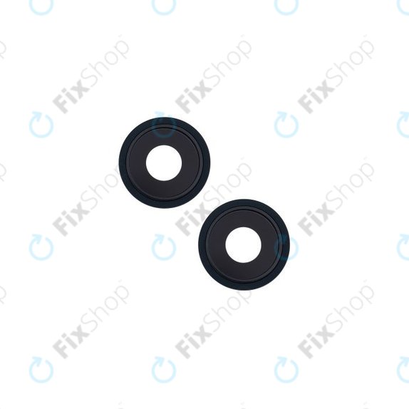 Apple iPhone 13, 13 Mini - Rear Camera Lens + Frame (Midnight) - 2pcs