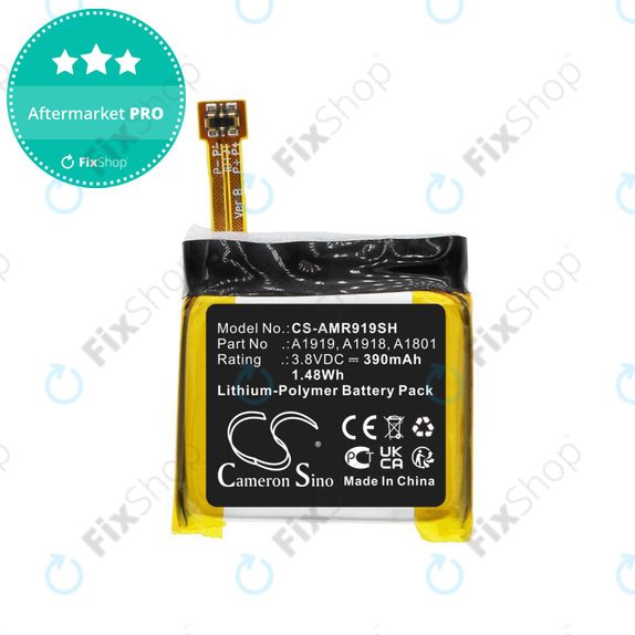 Battery for Amazfit T-Rex, 390mAh, Li-Pol, 3.8V, A1919, HQ