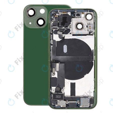 Apple iPhone 13 Mini - Rear Housing with Small Parts (Green)