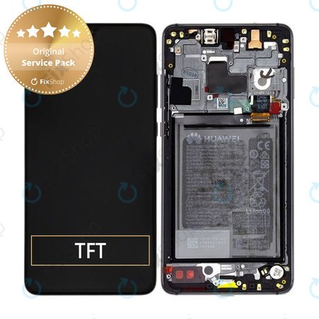 Huawei Mate 20 - LCD Display + Touch Screen + Frame + Battery (Black) - 02352ETG Genuine Service Pack