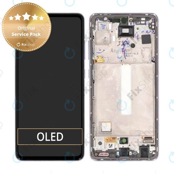 Samsung Galaxy A52s 5G A528B - LCD Display + Touch Screen + Frame (Awesome Violet) - GH82-26861C, GH82-26909C, GH82-26863C, GH82-26910C Genuine Service Pack