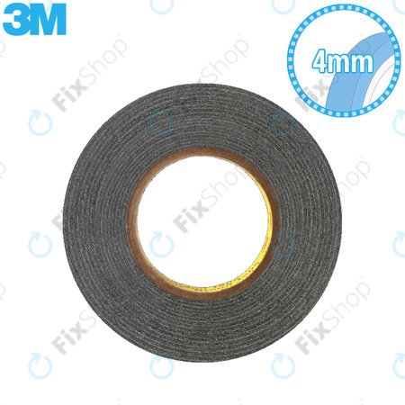 3M - Double-Sided Tape - 6mm x 50m (Black)
