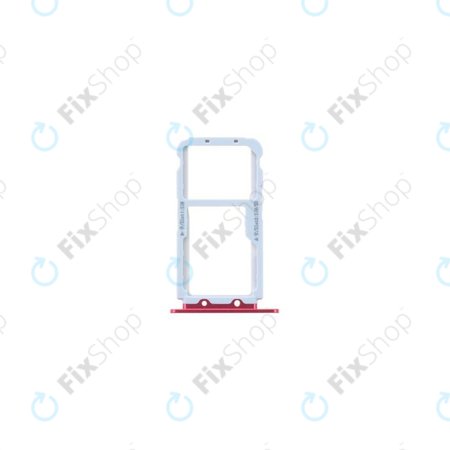 Huawei Honor View 10 - SIM + SD Tray (Charm Red) - 51661HGA Genuine Service Pack