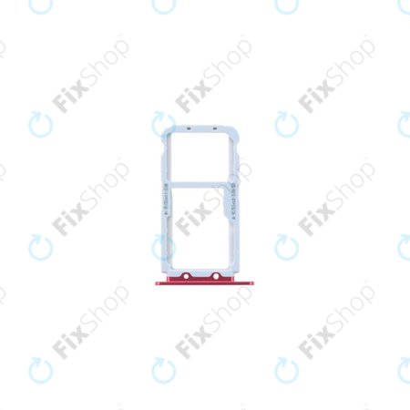 Huawei Honor View 10 - SIM + SD Tray (Charm Red) - 51661HGA Genuine Service Pack