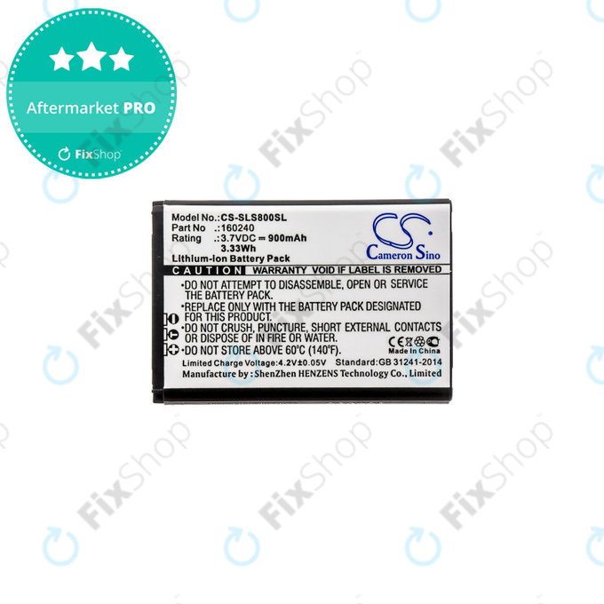 Battery for Steelseries 61298rx, Siberia 840, 900mAh, Li-Ion, 3.7V, 160240, HQ