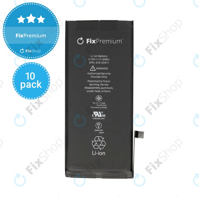 Apple iPhone XR - Battery 2942mAh FixPremium (10 Pack)