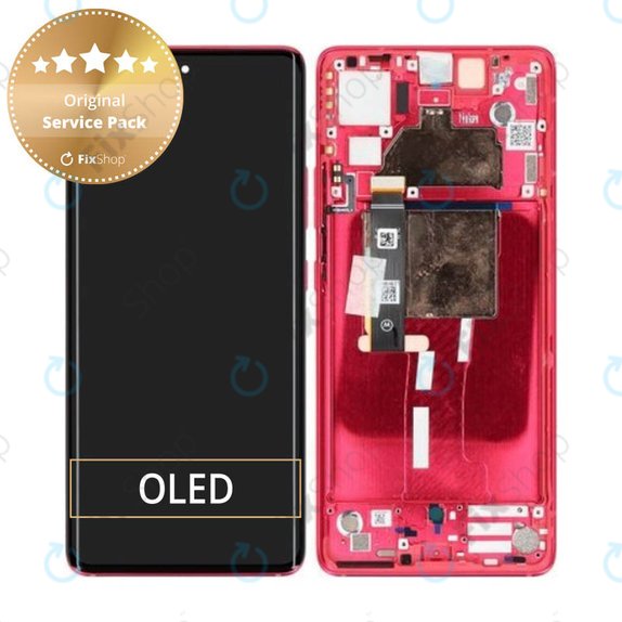 Motorola Edge 30 Fusion - LCD Display + Touch Screen + Frame (Viva Magenta) - 5D68C22034 Genuine Service Pack