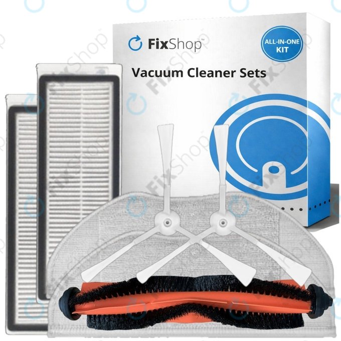 Replacement set for Xiaomi Mi Robot Vacuum Mop Essential (Mijia G1) (1x Main brush, 2x Filter, 2x Side brush, 2x Mop cloth)