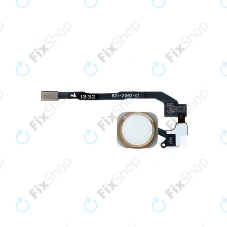 Apple iPhone 5S, SE - Home Button + Flex Cable (Gold)