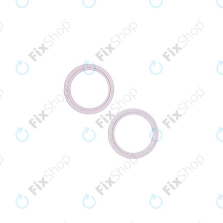 Apple iPhone 13, 13 Mini - Rear Camera Lens Frame (Pink) - 2pcs