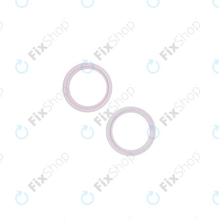 Apple iPhone 13, 13 Mini - Rear Camera Lens Frame (Pink) - 2pcs