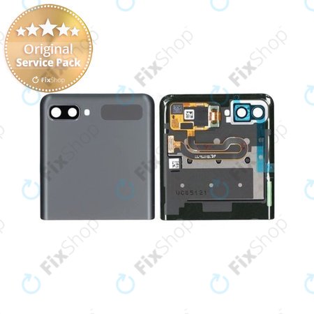 Samsung Galaxy Z Flip 5G F707B - LCD Display + Touch Screen + Frame (External) (Mystic Gray) - GH96-13806A Genuine Service Pack