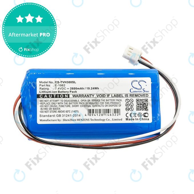 Battery for Televes H30FLEX, 2600mAh, Li-Ion, 7.4V, E-1982, HQ