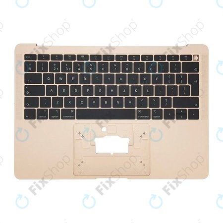 Apple MacBook Air 13" A1932 (2018 - 2019) - Top Keyboard Frame + Keyboard UK (Gold)