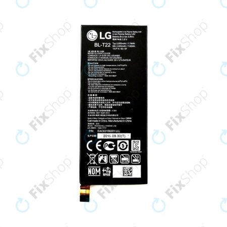 LG Zero H650E - Battery BL-T22 2050 mAh - AC63158201 Originál