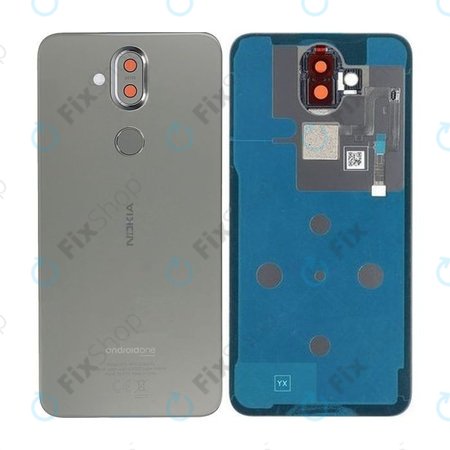 Nokia 8.1 Nokia X7 Battery Cover Steel 20PNXSW0003 Genuine Service Pack