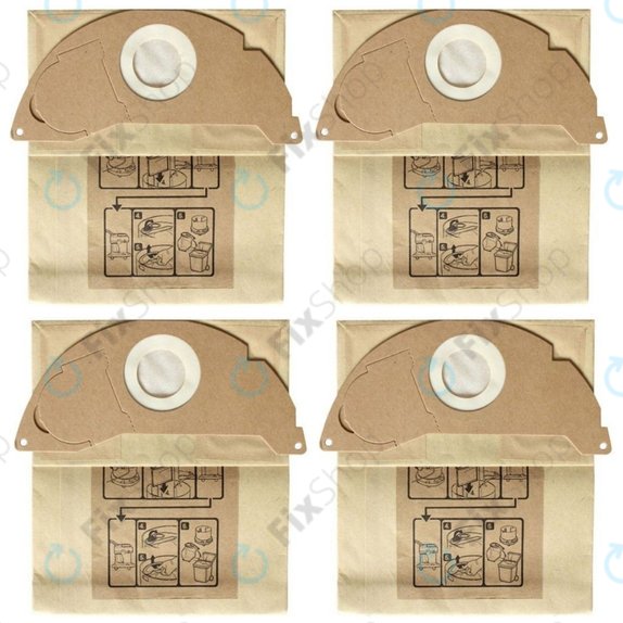 Dust Bag, 4pcs for Kärcher SE 5.100, SE 6.100