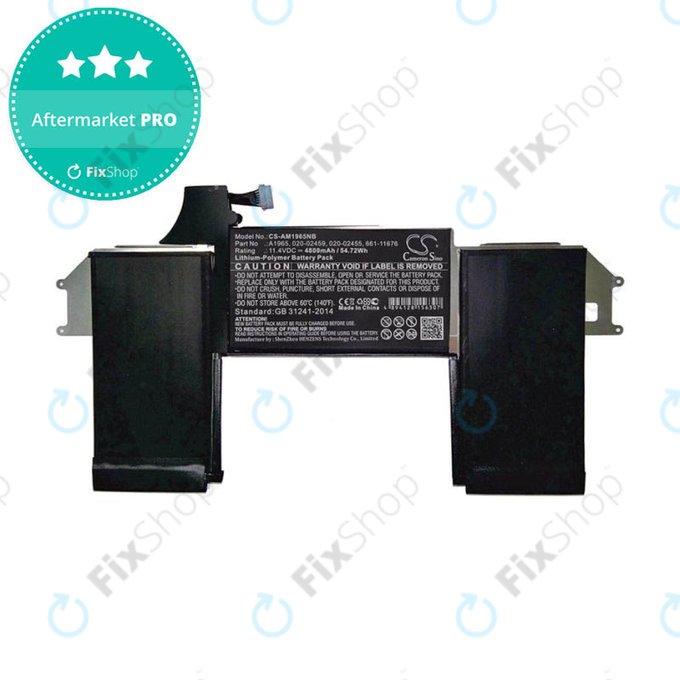 Apple MacBook Air 13" A1932 (Late 2018 - Mid 2019), A2179 (2020) - Battery A1965 4800mAh HQ