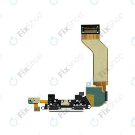 Apple iPhone 4S - Charging Connector + Microphone + Flex Cable (White)