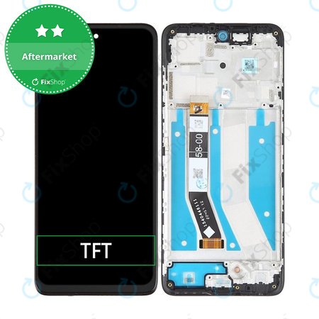 Motorola Moto G73 - LCD Display + Touch Screen + Frame (Black) TFT