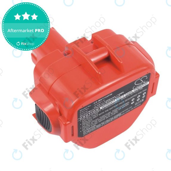 Battery for Makita 1050, 1500mAh, Ni-MH, 12V, 192598-2, 193981-6, HQ