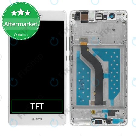 Huawei P9 lite - LCD Display + Touch Screen + Frame (White) TFT