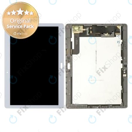 Huawei Mediapad M2 10.0 - LCD Display + Touch Screen + Frame (Moonlight Silver) - 02350QRW, 02350RCD, 02350RCF, 02350QRX Genuine Service Pack