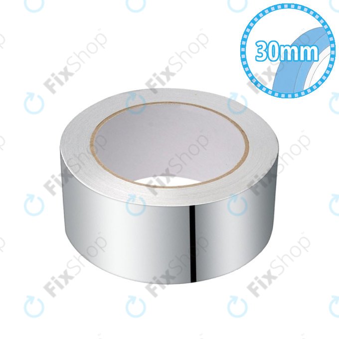Heat-Resistant Aluminium Tape (EMI/RFI) - 30mm x 25m