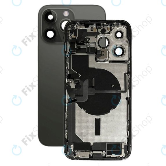 Apple iPhone 14 Pro Max - Rear Housing with Small Parts (Space Black)