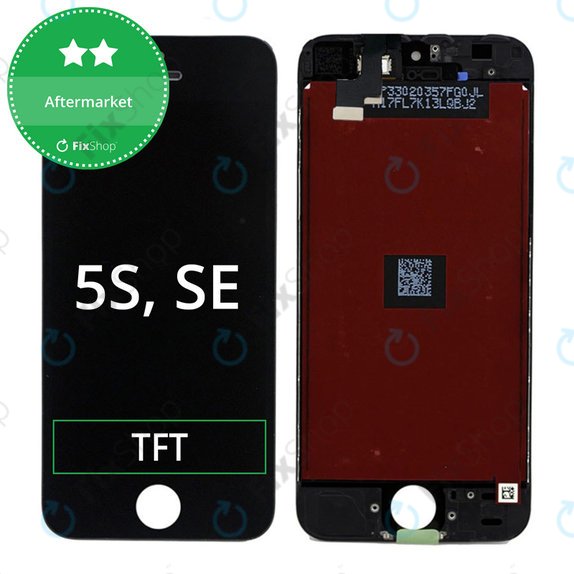 Display for iPhone 5S, SE, Black, Touch Screen with Frame