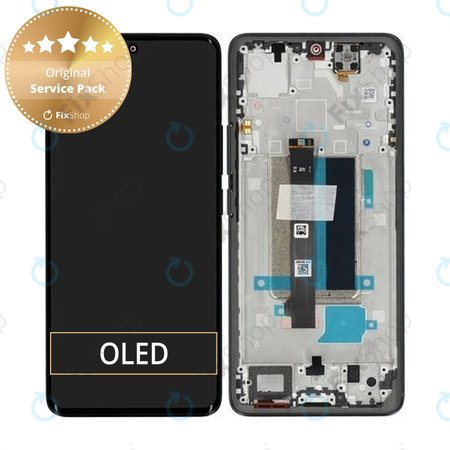 Xiaomi Redmi Note 13 Pro+ 23090RA98C - LCD Display + Touch Screen + Frame (Midnight Black) - 560002N16U00 Genuine Service Pack