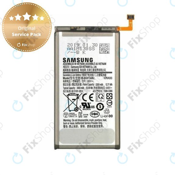 Samsung Galaxy S10 G973F - Battery EB-BG973ABU 3400mAh - GH82-18826A Genuine Service Pack