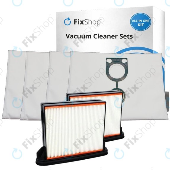 Replacement set for BOSCH GAS 25 (2x Filter, 4x Dust bag)