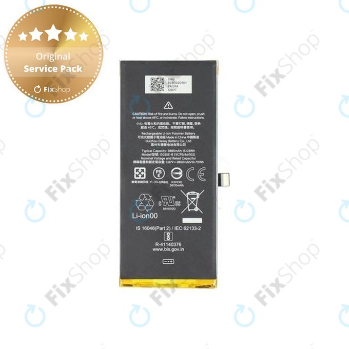 Google Pixel 4a 5G - Battery G025E 3885mAh - G823-00201-01 Genuine Service Pack