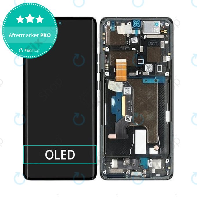Motorola Edge 50 Ultra - LCD Display + Touch Screen + Frame (Forest Grey) OLED