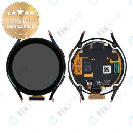 Samsung Galaxy Watch 5 44mm R915 - LCD Display + Touch Screen + Frame (Graphite) - GH82-30043A Genuine Service Pack