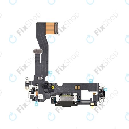 Apple iPhone 12, 12 Pro - Charging Connector + Flex Cable (Black)