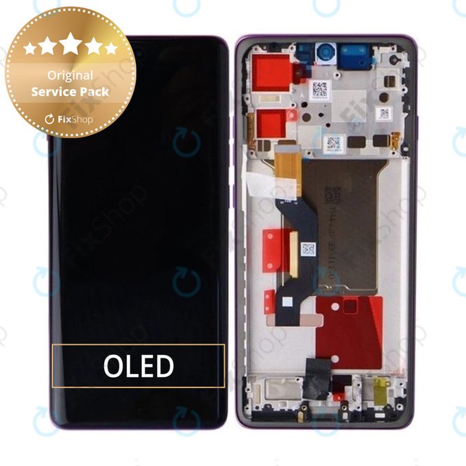 Motorola Edge 60 Pro - LCD Display + Touch Screen + Frame (Sparkling Grape) - 5D68C30047 Genuine Service Pack